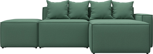 Изображение товара Диван угловой Лига Диванов Лига-063 угол правый / 129787 (рогожка Амур 11 зеленый)