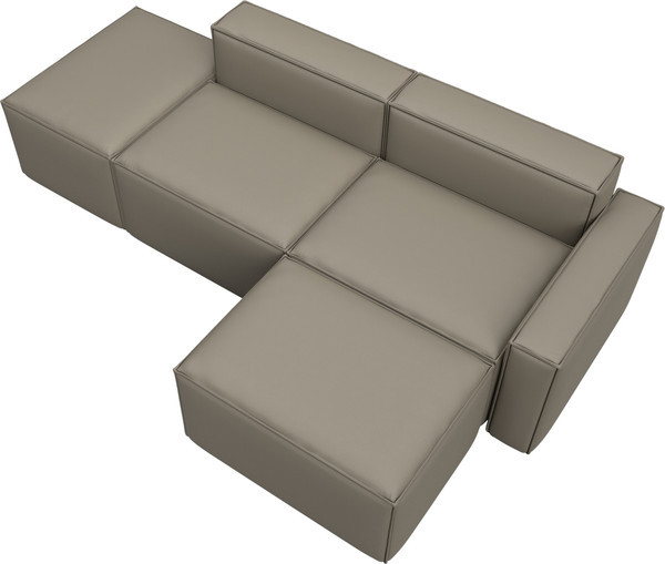 Изображение товара Диван угловой Лига Диванов Лига-063 угол правый / 129788 (экокожа Grifon 04 бежевый)