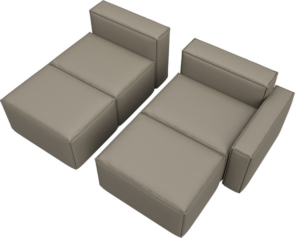 Изображение товара Диван угловой Лига Диванов Лига-063 угол правый / 129788 (экокожа Grifon 04 бежевый)