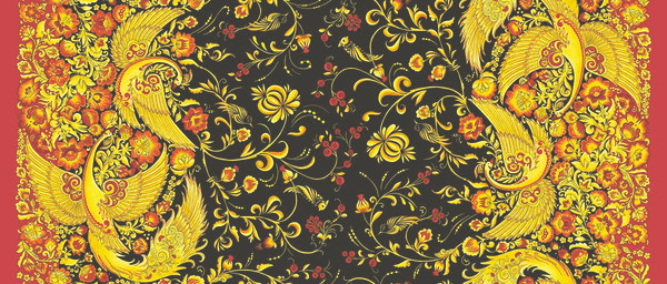 Изображение товара Скатерть Текстильный городок Хохлома / ТХбК30043-1/150 (150x220)