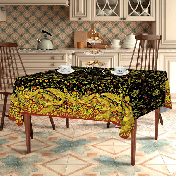 Изображение товара Скатерть Текстильный городок Хохлома / ТХбК30043-1/150 (150x220)