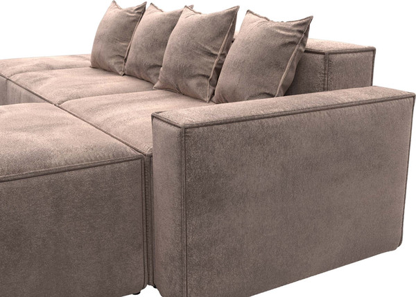 Изображение товара Диван угловой Лига Диванов Лига-063 угол правый / 129793 (велюр Tower 05 бежевый)