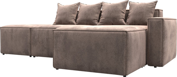 Изображение товара Диван угловой Лига Диванов Лига-063 угол правый / 129793 (велюр Tower 05 бежевый)