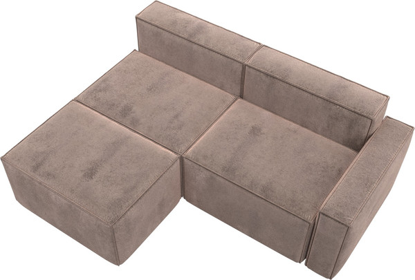Изображение товара Диван угловой Лига Диванов Лига-063 угол правый / 129793 (велюр Tower 05 бежевый)
