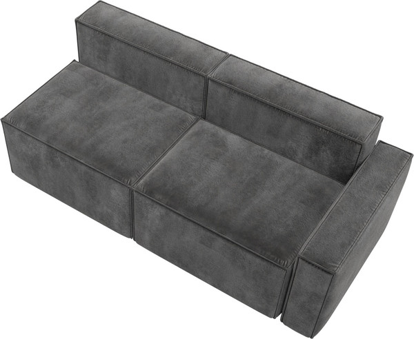 Изображение товара Диван угловой Лига Диванов Лига-063 угол правый / 129795 (велюр Tower 10 серый)