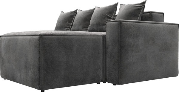 Изображение товара Диван угловой Лига Диванов Лига-063 угол правый / 129795 (велюр Tower 10 серый)