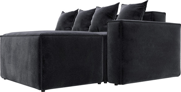 Изображение товара Диван угловой Лига Диванов Лига-063 угол правый / 129796 (велюр Tower 11 темно-серый)