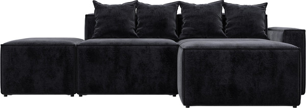 Изображение товара Диван угловой Лига Диванов Лига-063 угол правый / 129796 (велюр Tower 11 темно-серый)