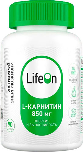 Изображение товара L-карнитин LifeON 90 капсул