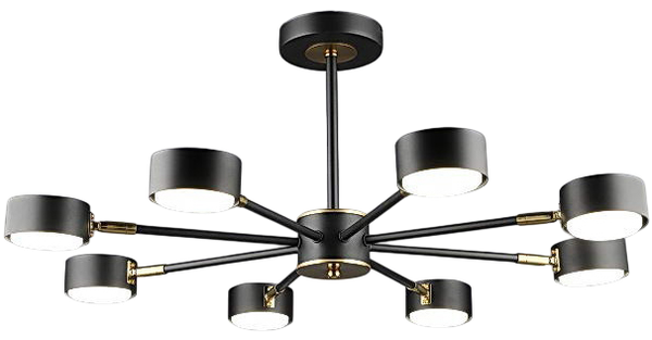 Изображение товара Люстра Aitin-Pro N6660/8 (черный/медь)