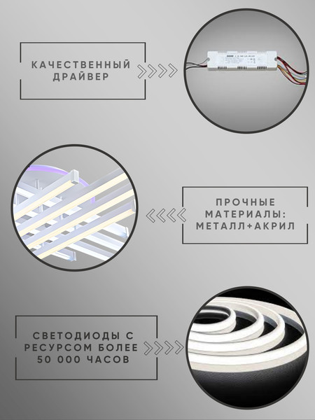 Изображение товара Люстра Aitin-Pro YH1036/8 (белый MCD)