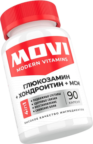 Изображение товара Хондропротектор Movi Глюкозамин Хондроитин+MSM (90 капсул)