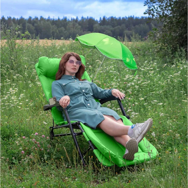 Изображение товара Складной шезлонг WMC Tools WMC-FG-HY-8000LG-Z (59252), (светло-зеленый)