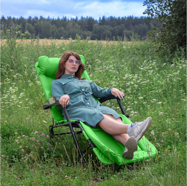 Изображение товара Складной шезлонг WMC Tools WMC-FG-HY-8000LG (59255), (светло-зеленый)