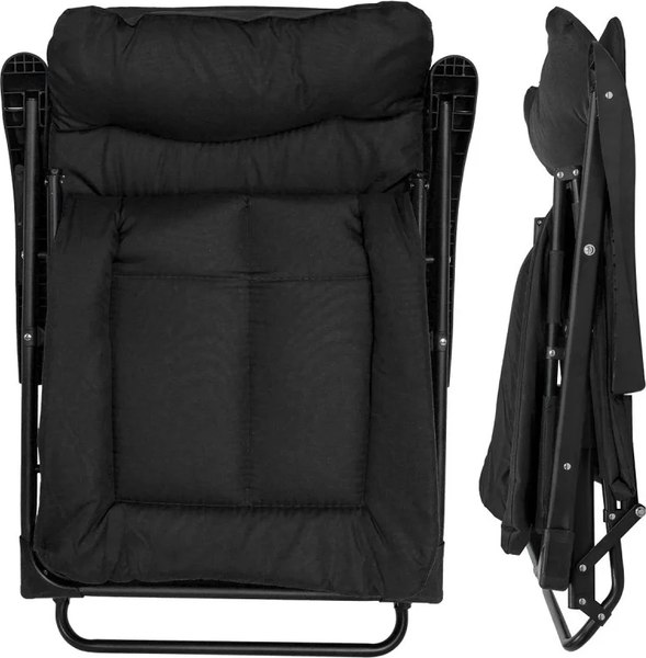 Изображение товара Складной шезлонг WMC Tools WMC-FG-HY-8000BK (59780), (черный)