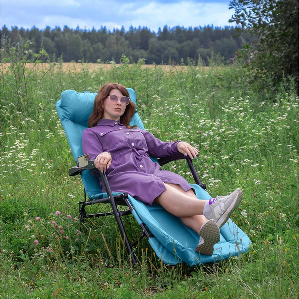 Изображение товара Складной шезлонг WMC Tools WMC-FG-HY-8000LB (59943), (голубой)