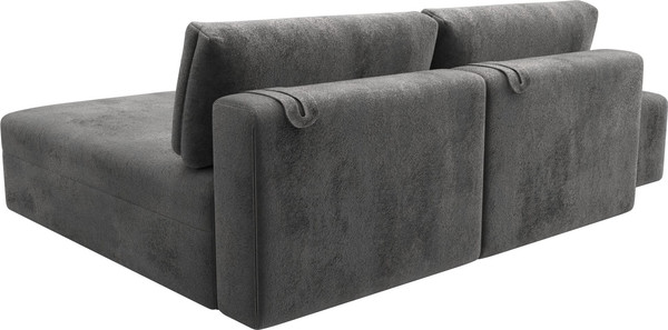 Изображение товара Комплект мягкой мебели Лига Диванов Лига-060 НПБ угол универсальный с пуфом / 129682 (велюр Tower 10 серый)