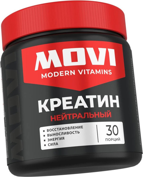 Изображение товара Креатин Movi Моногидрат (нейтральный, 200г)