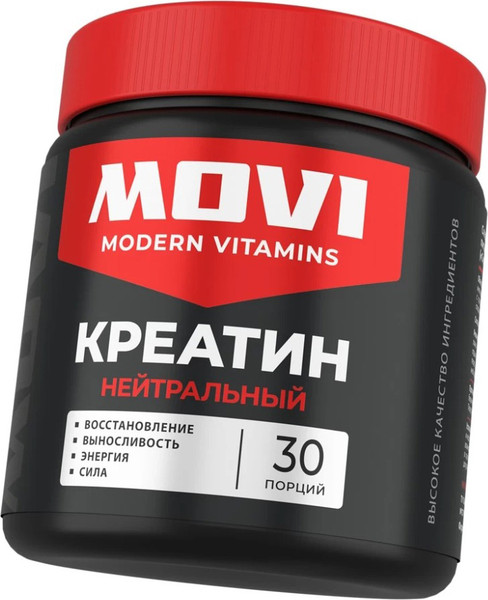 Изображение товара Креатин Movi Моногидрат (нейтральный, 200г)