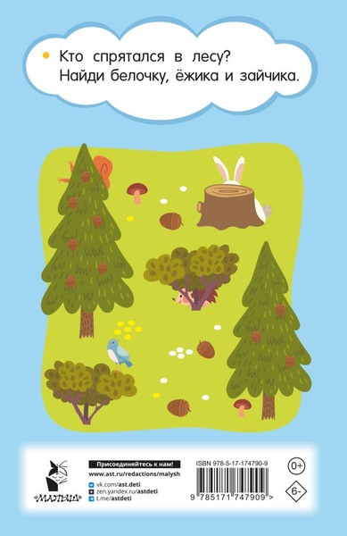 Изображение товара Развивающая книга АСТ 100 головоломок для малышей, мягкая обложка (Дмитриева Валентина)