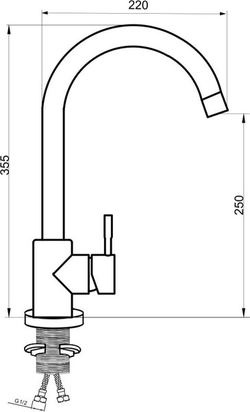 Изображение товара Смеситель РМС SUS124-017F