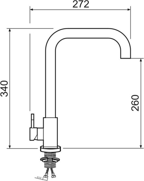 Изображение товара Смеситель РМС SUS124-017F-1