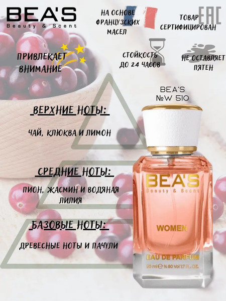 Изображение товара Парфюмерная вода BEA'S W510 (50мл)