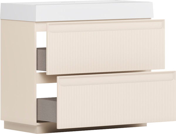 Изображение товара Тумба под умывальник Belux Базель Н 90-02 (180, светлый миндаль матовый)