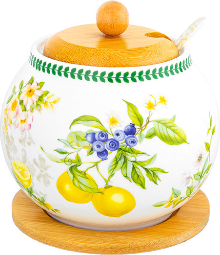 Изображение товара Сахарница Elan Gallery Лимоны / 420656 (New Bone China)