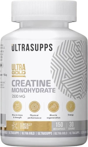 Изображение товара Креатин Ultrasupps Моногидрат Ультра Голд (150 капсул)