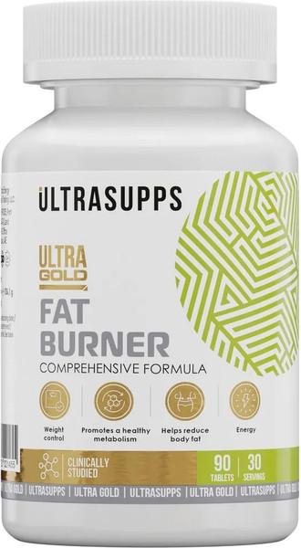 Изображение товара Жиросжигатель Ultrasupps Fat burner Ультра Голд (90 таблеток)