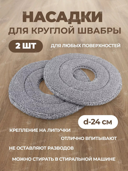 Изображение товара Набор мопов для швабры WMC Tools WMC-17 / WMC-mop17-2pcs (57315), (2шт)
