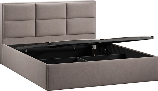 Изображение товара Каркас кровати ТриЯ Стелла Тип 1 140x200 (велюр Мокко темный)