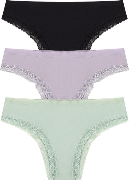 Изображение товара Комплект женских трусов Mark Formelle 412281-3 (р.102, яблочно-мятный)