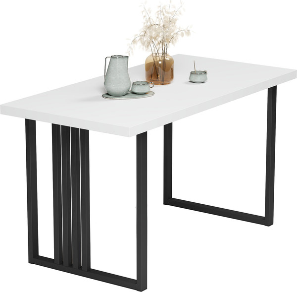 Изображение товара Обеденный стол Mio Tesoro Laim 36 120x66 (белый/черный)