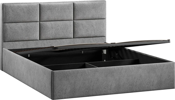 Изображение товара Каркас кровати ТриЯ Стелла Тип 1 160x200 (микровелюр Wellmart Silver)