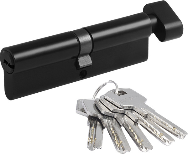 Изображение товара Цилиндровый механизм замка Нора-М STD Z ЛПВ-120 60-60 (черный, хедер)