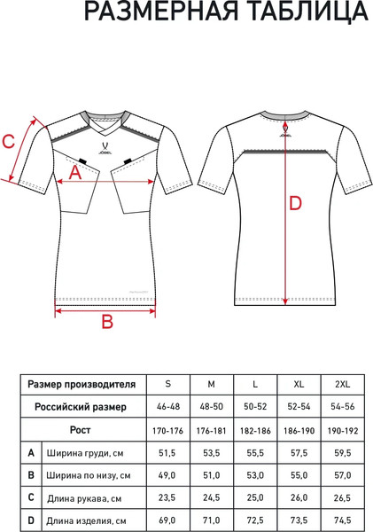 Изображение товара Футболка судейская Jogel Referee tee (M, голубой)