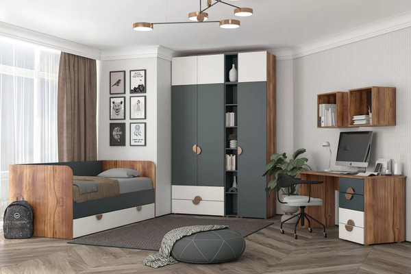 Изображение товара Стеллаж Stolline Тризиль 476.07 (зеленый камень)