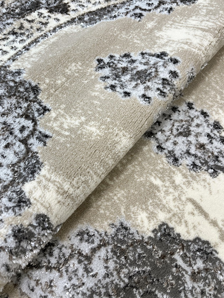 Изображение товара Ковер Bossan Rome D074A-GRI-BEJ-OVAL (1.6x2.3)