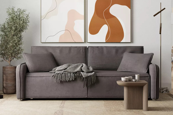 Изображение товара Диван Stolline Бурбон 02 (серый)