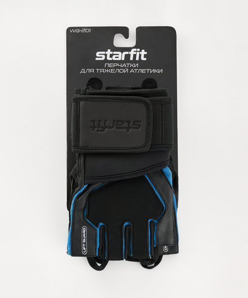 Изображение товара Перчатки для фитнеса Starfit WG-201 (S, черный/синий)