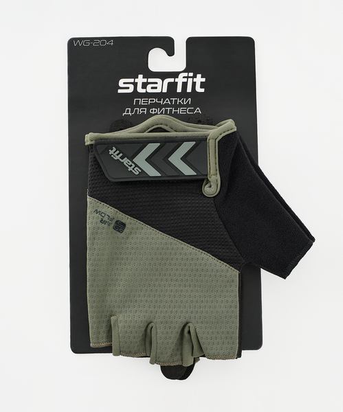 Изображение товара Перчатки для фитнеса Starfit WG-204 (L, черный/хаки)