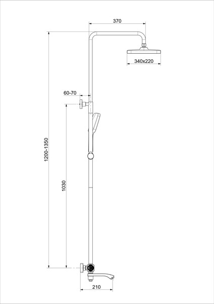 Изображение товара Душевая система со смесителем Raglo R01.26.06