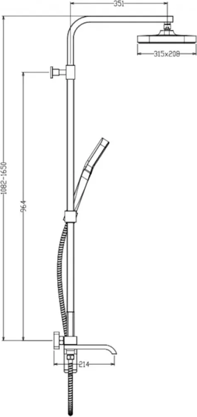 Изображение товара Душевая система со смесителем Raglo R02.24
