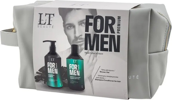 Изображение товара Набор косметики для тела и волос La and Te beaute Мужской Гель LT-2357+Шампунь LT-2340 / LTMEN11
