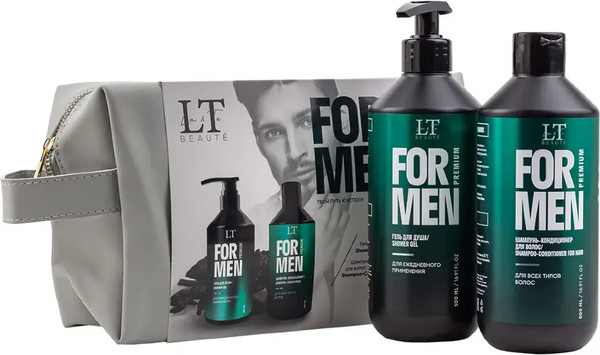 Изображение товара Набор косметики для тела и волос La and Te beaute Мужской Гель LT-2357+Шампунь LT-2340 / LTMEN11