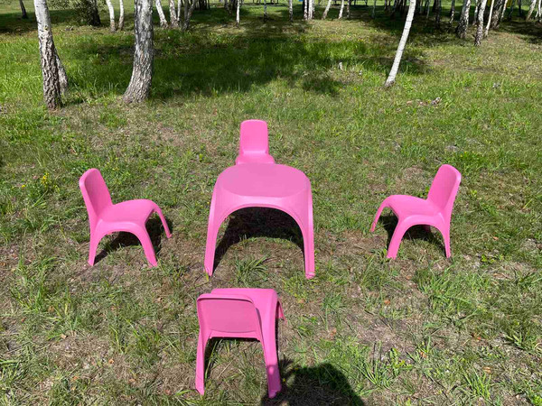 Изображение товара Комплект мебели с детским столом ИМпласт 15361 (розовый)