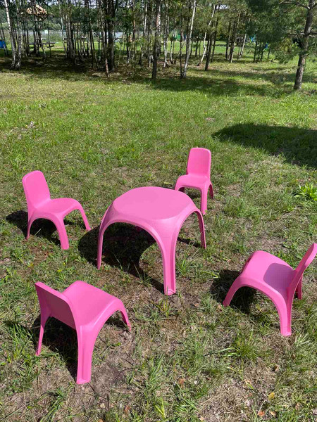 Изображение товара Комплект мебели с детским столом ИМпласт 15361 (розовый)