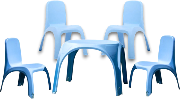 Изображение товара Комплект мебели с детским столом ИМпласт 15363 (голубой)